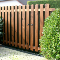 Portillon en Bois Rustique pour un Accueil Chaleureux Orange